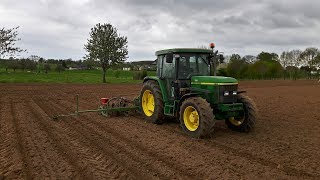 Semis de maïs 2017  Maize planting 2017  John Deere 6110 amp Nodet Pneumasem II GoProDJI [upl. by Tcideneb]