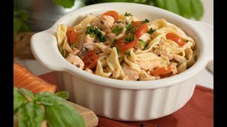 Lachs mit Pasta [upl. by Vokaay]