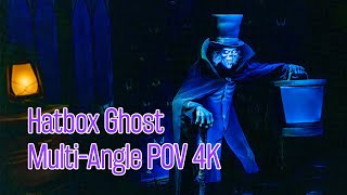 Hatbox Ghost LowLight MultiAngle 4K  Haunted Mansion at Magic Kingdom  November 2023 Debut [upl. by Yeliah]