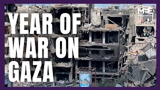 Jabalia residents reflect on a year of Israel’s war on Gaza [upl. by Annovoj]