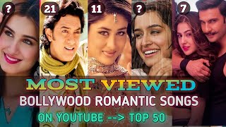 Most Viewed Bollywood Songs On YouTubeMost Popular Songs [upl. by Lodnar843]