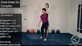 Kettlebell Complex for Beginners Dead Deep Six [upl. by Idou]