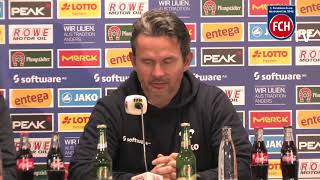 Pressegespräch nach dem 24 Spieltag der Saison 201718  SV Darmstadt 98 vs FCH [upl. by Eey]