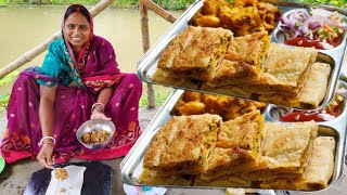 এমন স্বাদের মোগলাই পরোটা বাড়িতে বানালে রেস্টুরেন্টে যাওয়া ভুলে যাবেন  Mughlai paratha recipe [upl. by Amla]