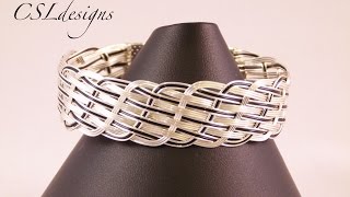 Close wire woven bracelet [upl. by Jonette]