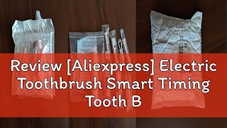 Review Aliexpress Electric Toothbrush Smart Timing Tooth Brush USB Rechargeable Teeth Clean White [upl. by Proffitt]