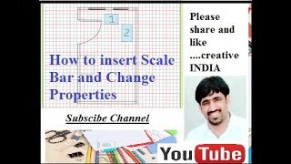 How to insert sacle bar and change its properties Arc GIS 10 Simple in Hindi [upl. by Stutsman]