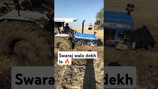 Swaraj wala dhek lo daddy nu 🔥 newholland3630 mud stuck farming shorts kacherisong [upl. by Htesil]