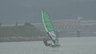 Working on foil jibe  Slalom style [upl. by Niko]