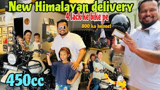 FINALLY TAKING DELIVERY OF NEW HIMALAYAN 450 KAZA BROWN [upl. by Nabalas]