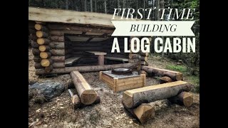 How to Build a Log Cabin from Scratch  Bygger ett Timmerhus  Vindskydd för Friluftsliv [upl. by Eniamerej]