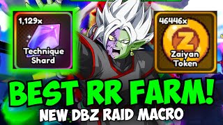 New Best RR and Zaiyan Token Farm New DBZ Raid AFK Macro central city animelaststand [upl. by Odnamra]