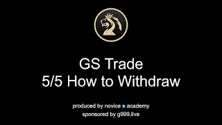 GSTrade 55 How to Withdraw [upl. by Omrellig500]