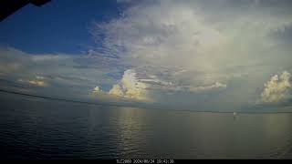 Distant Cumulonimbus cloud Timelapse across Tampa Bay [upl. by Liauqram]