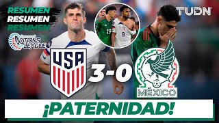 Resumen y goles  Estados Unidos 30 México  CONCACAF Nations League  SEMIFINAL  TUDN [upl. by Publea825]