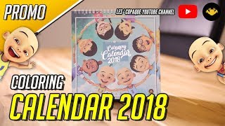 Les Copaque Coloring Calendar 2018 [upl. by Nolaj]