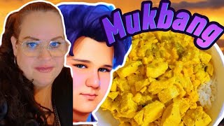 Mukbang  Curry kyckling med ris [upl. by Notyalk]