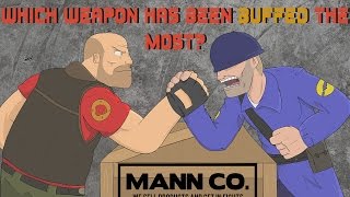 TF2 Which Weapons Have Been BUFFED The Most [upl. by Kilby]