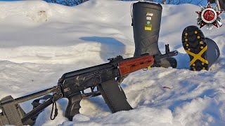 AK Shotgun Vs Safety Boots [upl. by Leirbaj353]