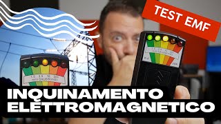 INQUINAMENTO ELETTROMAGNETICO  Elettrosmog  Uso un apparecchio che misura lEMF in casa e fuori [upl. by Kashden406]