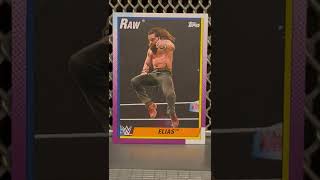 Elias WWE Walk with Elias 2021 Topps wwe Heritage wrestling card review Guitar shot NXT funny jokes [upl. by Oicirtap]