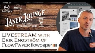 FlowPaper Livestream with Erik Engström [upl. by Matronna336]