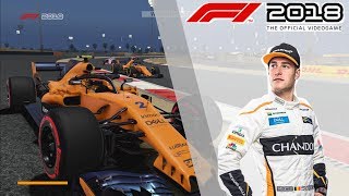 F1 2018  GAMEPLAY MCLAREN STOFFEL VANDOORNE Bahrain  25 RACE  FR PS4 HD [upl. by Cresida]