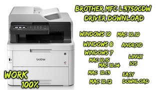 Brother MFCL3750CDW Driver Download [upl. by Noirad415]