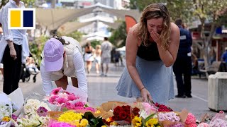 Tributes for victims in deadly Sydney knife attack [upl. by Cutlerr747]