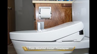 Toto washlet install timelapse [upl. by Avrit]