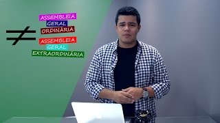 Qual a diferença entre assembleia ordinária e extraordinária [upl. by Eenel]