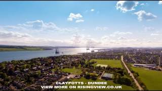 Claypotts Dundee Drone Aerial Views [upl. by Marie-Ann823]