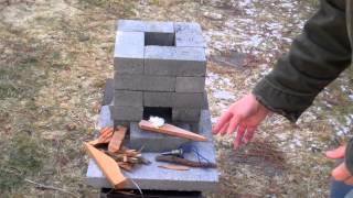 How to build a better brick rocket stove for 10 [upl. by Letnohs]