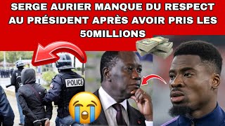 😱3 ARRESTTION DU JOUEUR IVOIRIEN SERGE AURIER APRÈS AVOIR MANQUÉ DU RESPECT AU PRÉSIDENT😱😱 [upl. by Feinberg455]