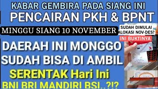 INFO CAIR PKH amp BPNT NOVDES HARI ININAH YG DINANTI2 BAGI KPM YANG BELUM CAIR HARUS TAHU INFO INI [upl. by Adyl]