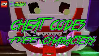 Lego DC Super Villains  Cheat Codes All Free Characters [upl. by Ahsinaw]