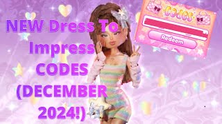 NEW DRESS TO IMPRESS CODES DECEMBER 2024 [upl. by Cirted]