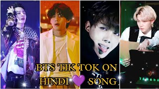 BTS TIK TOK VIDEO ON HINDI SONG [upl. by Hannah671]