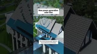 New power generation solar tiles roofing rooftiles roof roofsolution [upl. by Roseann534]