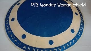 DIY Wonder Woman Shield  How to  with Template [upl. by Lothaire]