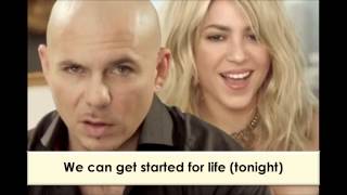 Pitbull feat Shakira  Get it started Lyrics HQHD [upl. by Ondine505]