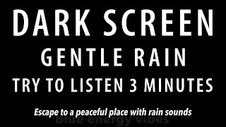 10 hours Get Over Insomnia with rain Sounds BLACK SCREEN for Sleeping amp Beat Stress [upl. by Dnaltiak]