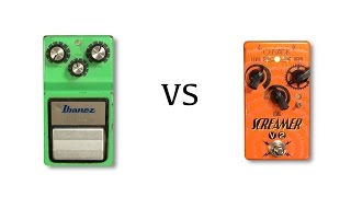 83 TS9 Tube Screamer vs Cusack Screamer V2 [upl. by Alian925]