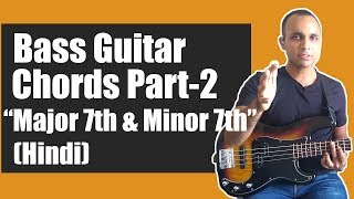 Bass Guitar Chords Hindi  Part 2 [upl. by Lilhak]