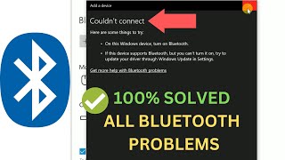 ✅ Solved Bluetooth Could Not Connect On Windows 101178  Bluetooth Not Showing In Device Manager [upl. by Maupin]