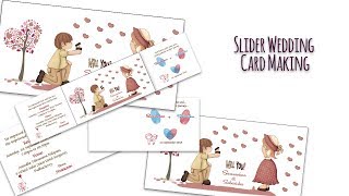 Making of Creative Slider Wedding card  wwwdreamcardsin [upl. by Adrianna]