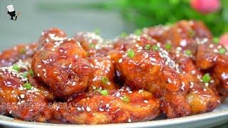 Chicken Honey Wings  Sweet and Spicy Chicken Wings  Crunchy Honey Chicken Wings [upl. by Helfant]