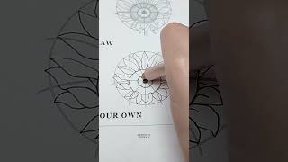 How I Draw a Flower  SUNFLOWER arttutorial flowers [upl. by Silverman]