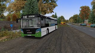 OMSI 2  Fikcyjny Szczecin by ReMi Mod 1112  Linia C42  Scania Citywide 12LF [upl. by Laurentium]