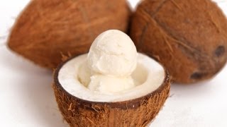 Coconut Ice Cream Recipe  Laura Vitale  Laura in the Kitchen Episode 589 [upl. by Akenor]